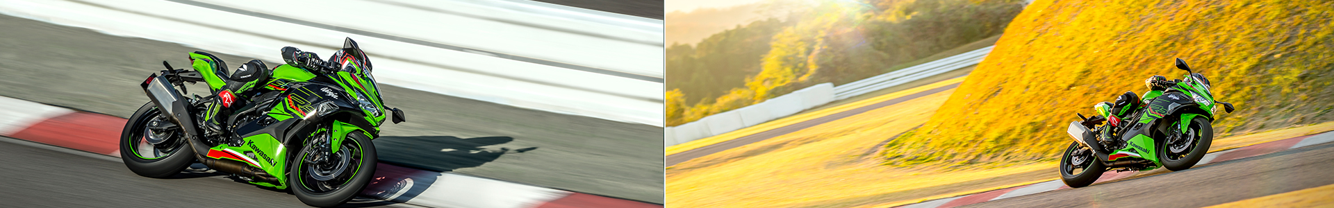 ninja zx-4rr on racetrack